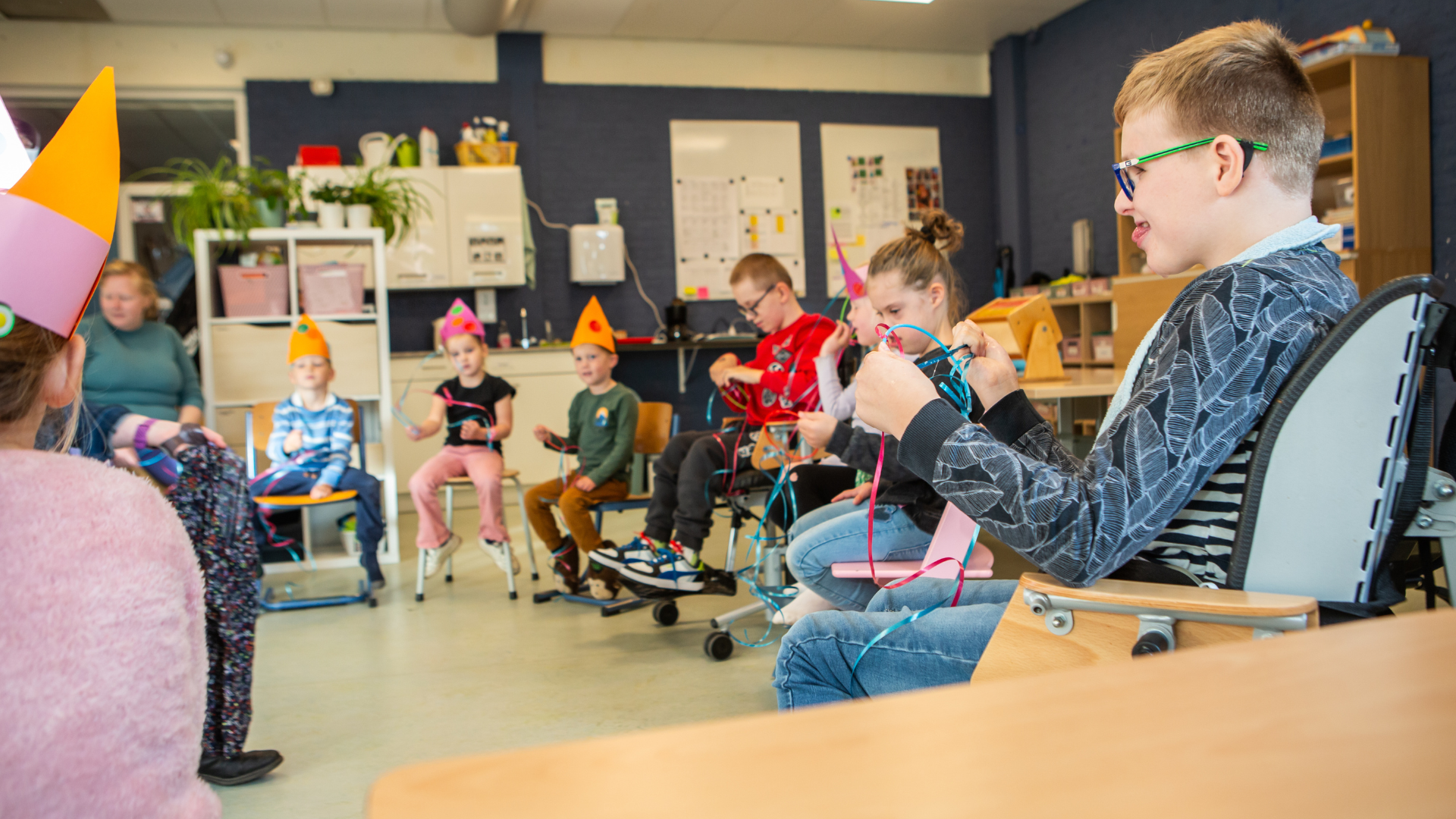 Leerlingen in de kring Stichting Kanz